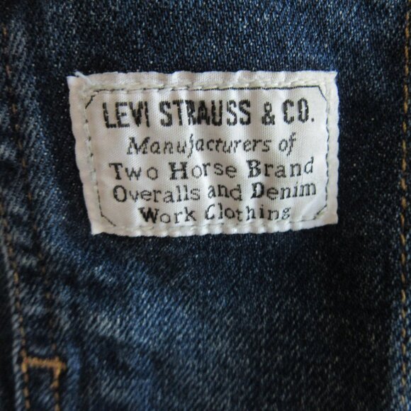 LEVI STRAUSS Women's Blue Denim Overalls Size 18W - Picture 4 of 11